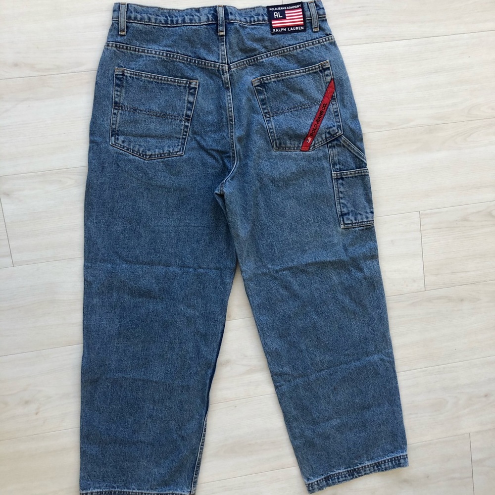 Vintage Polo Ralph Lauren worked strip jeans 34